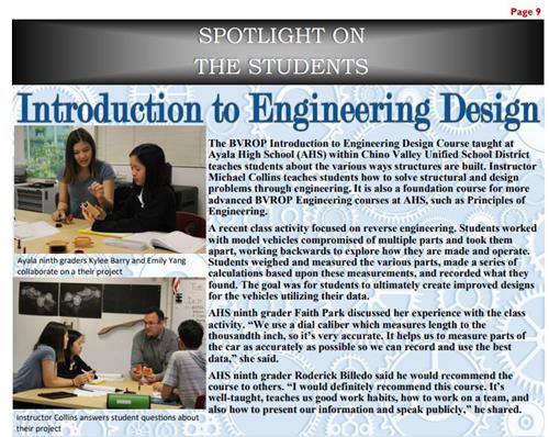 SPOTLIGHT ON IED STUDENTS APRIL 2019 